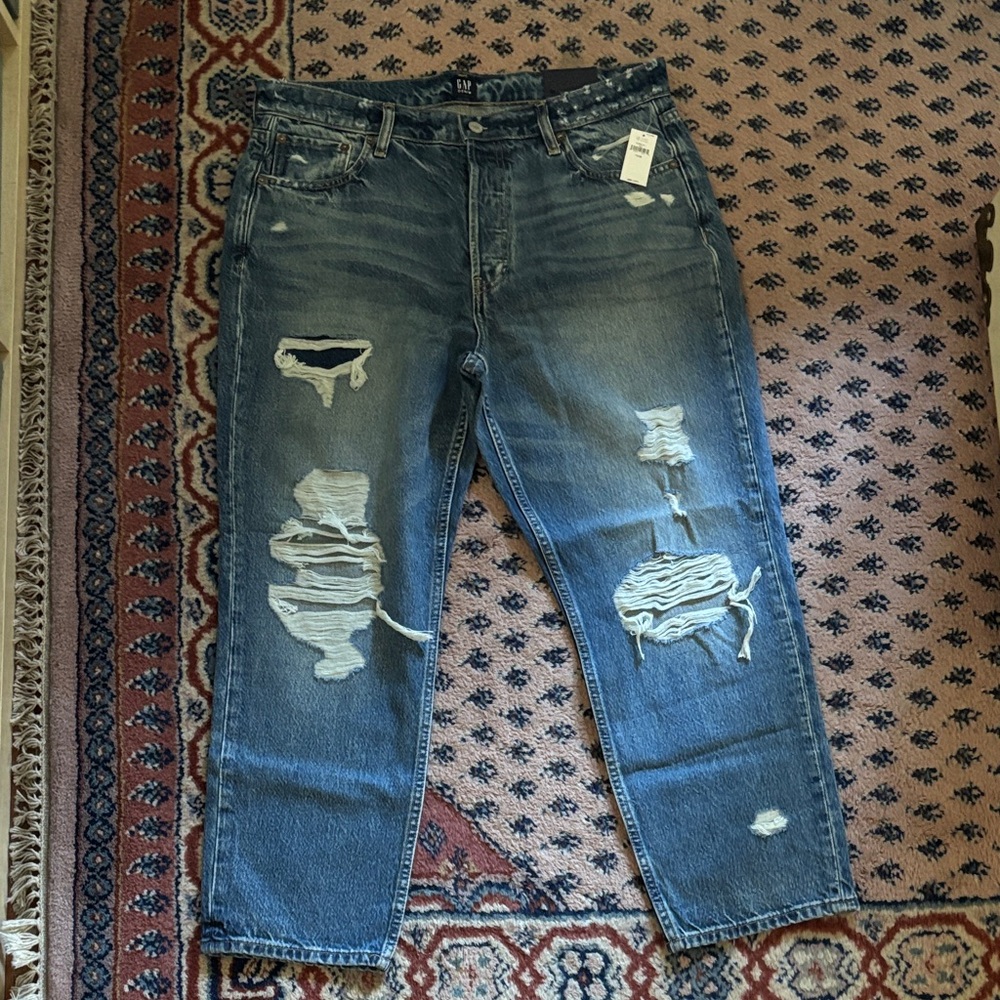 GAP Distressed Boyfriend Jeans